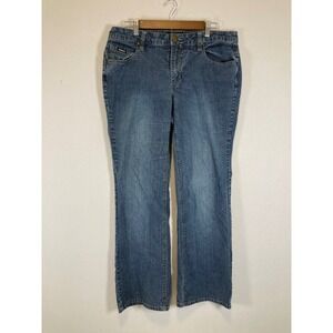 Y2K Classic Squeeze Jeans Womens Size‎ 16 Blue Medium Wash Straight Leg Stretch